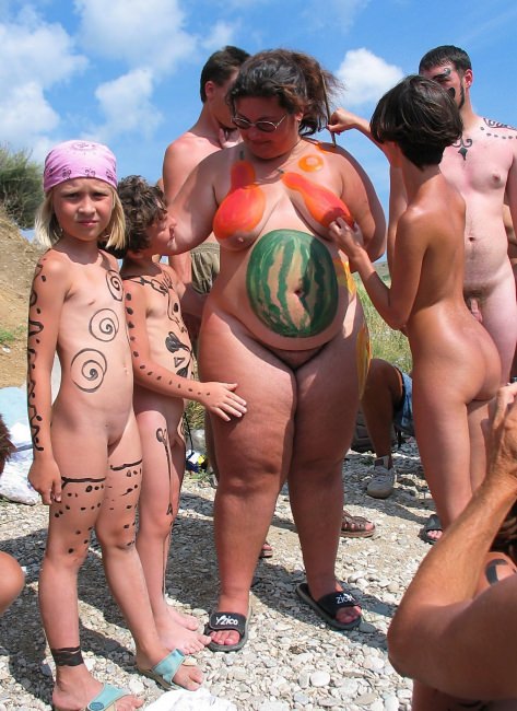 Zdjęcia rodzinny nudyzm na morze (set 18) | Photo family nudism on the sea