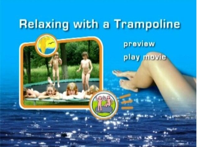 Relaxing with a trampoline - Rodzina nudyzm DVD wideo | Family nudism DVD video Relaxing with a trampoline - Rodzina nudyzm DVD wideo | Family nudism DVD video